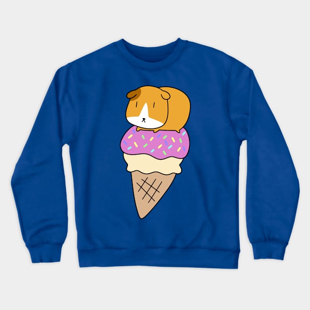 Icecream Guinea Pig Crewneck Sweatshirt by saradaboru